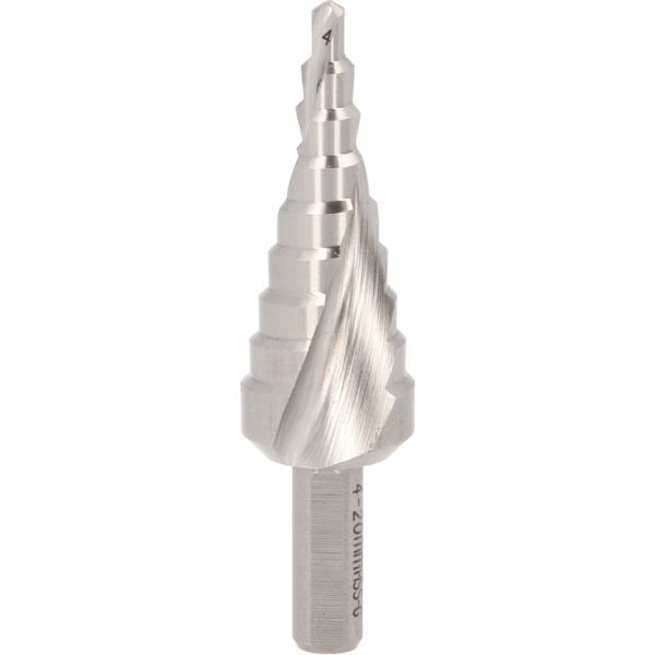 KS TOOLS HSS-stegborr extra kort,Ø 4-20mm, 9 steg