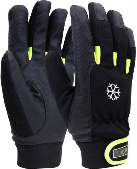 Vinterhandske med räfflad PU i innerhanden L/9