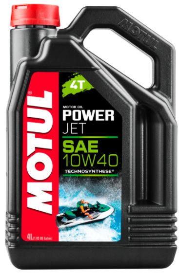 Motul Powerjet 4T 10W-40, Vattenskooter Motorolja 4-takt marinolja Dunk 4 liter
