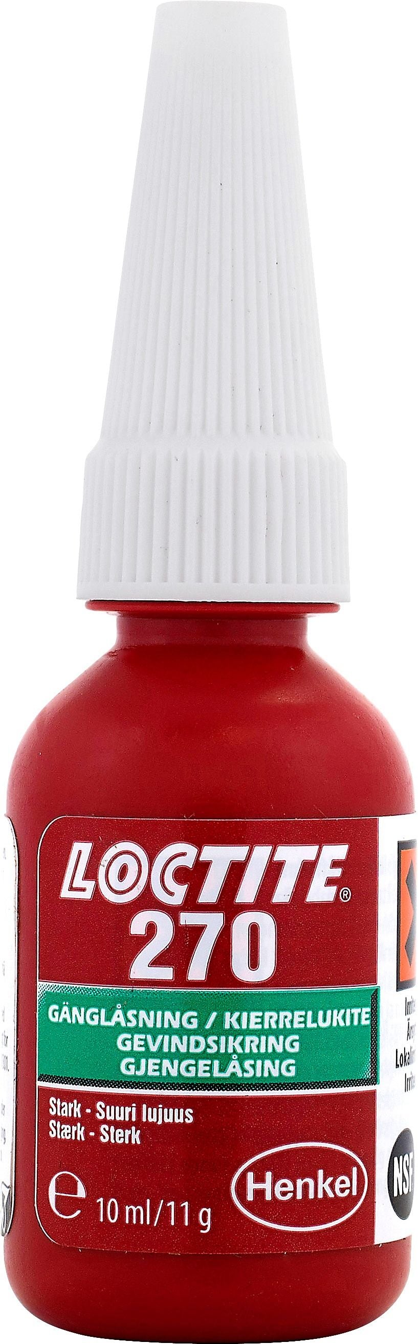 Loctite 270 Gänglåsning – Stark permanent fixering 10 ml