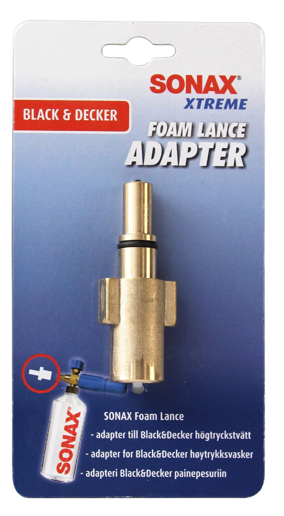 SONAX Adapter Black & Decker till Foam Lance – Smidig anslutning för optimal skumtvätt