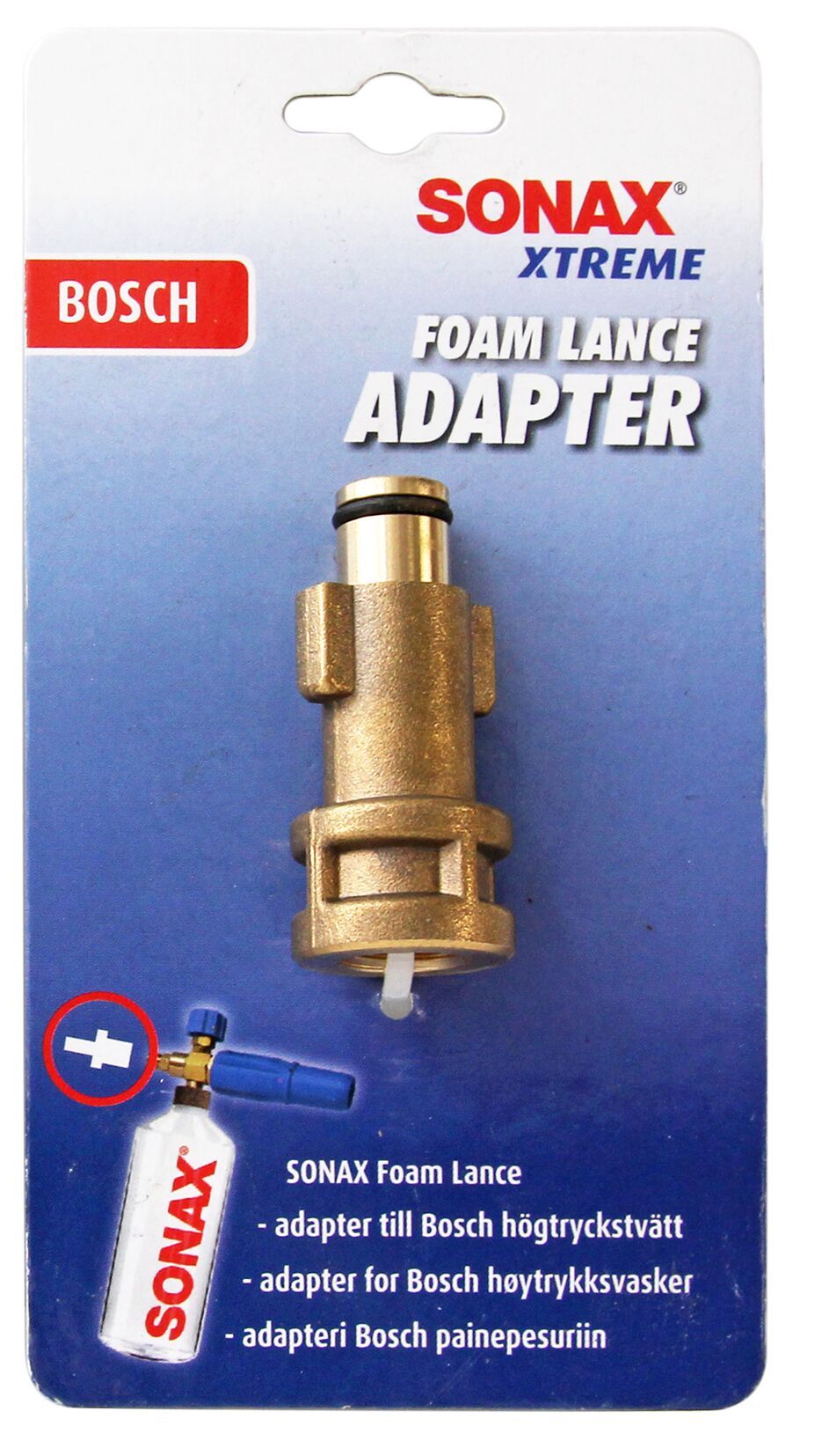 SONAX Adapter Bosch till Foam Lance – För säker och effektiv koppling till högtryckstvättar