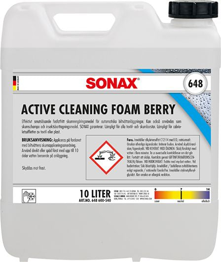 Sonax Active Cleaning foam Berry 10L Bilschampo