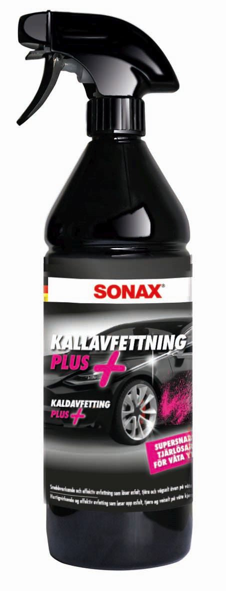 SONAX Kallavfettning Plus 1 liter – Supereffektiv petroleumbaserad tjärlösare för våta ytor