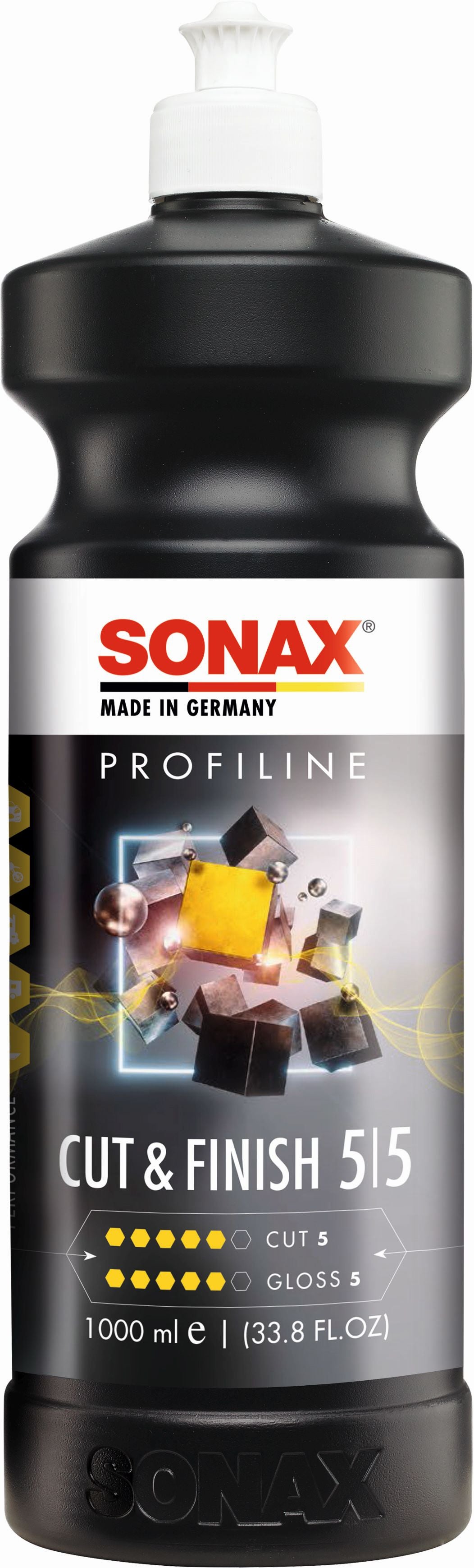 Sonax ProfiLine Cut & Finish 1L – Polermedel med hög slipeffekt och glans för defekta lacker