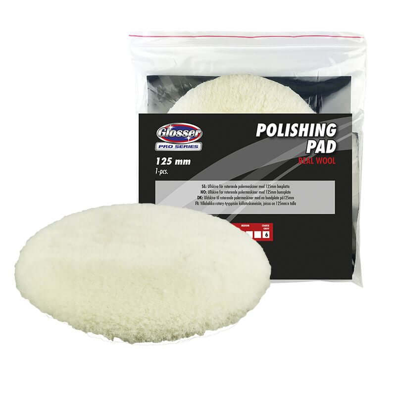 Glosser Pro Polérskiva Ull 125mm