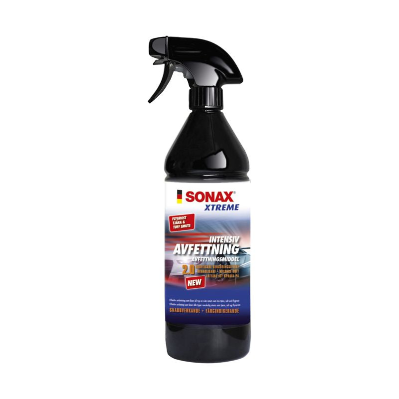 SONAX Xtreme Intensiv Avfettning 2.0, 1 L – 3-i-1 triggerflaska med färgindikator och gelkonsistens