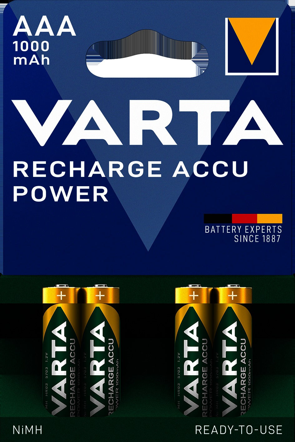 Varta Recharge Accu Power AAA 1000mAh 4-PACK