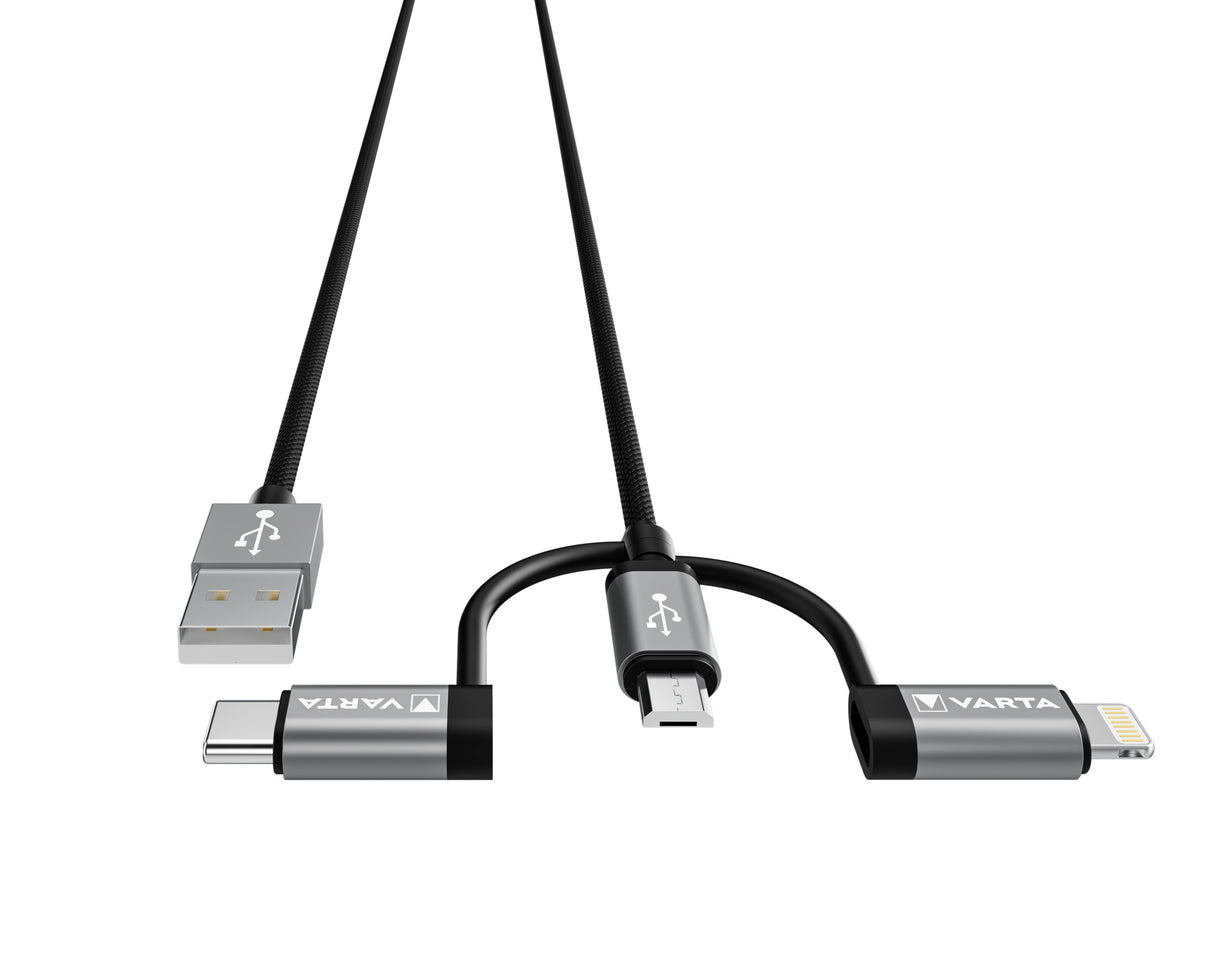 VARTA Speed Charge & Sync Cable 3in1 – 2 meter