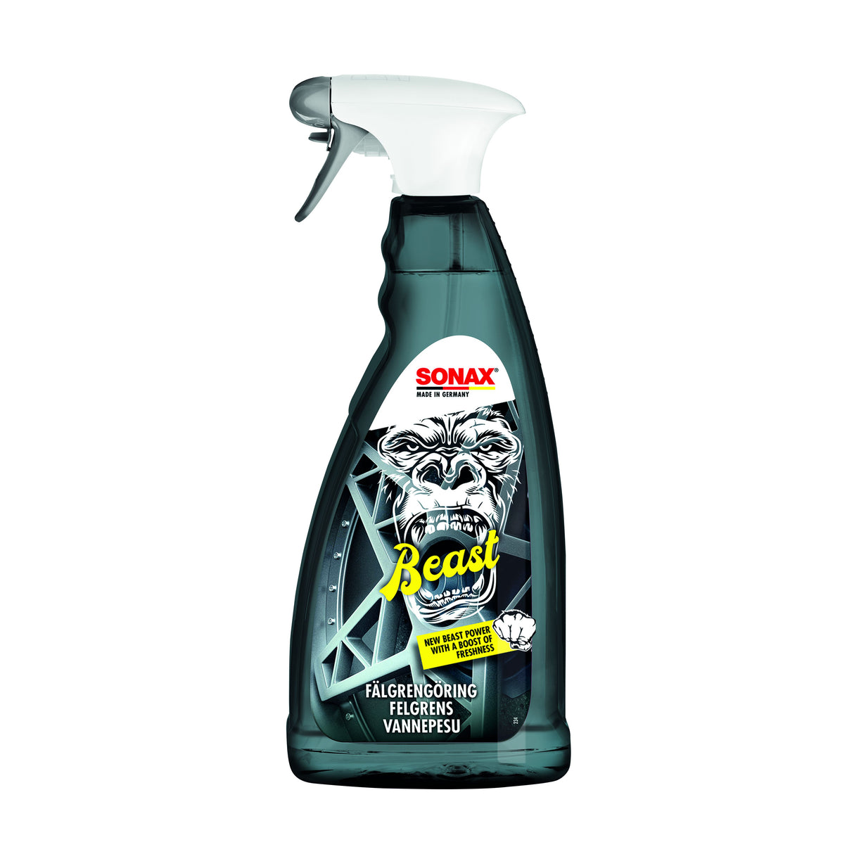 SONAX Beast Fälgrengöring 1L – Testvinnande kraft mot tuff smuts