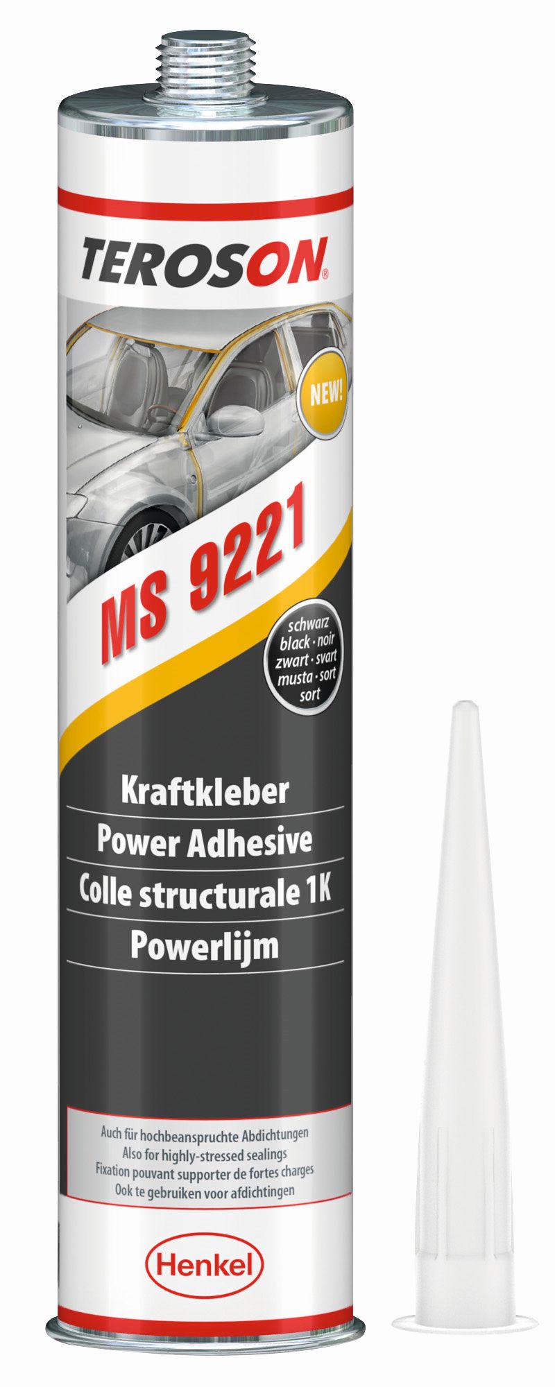 TEROSON MS 9221, Flexibelt Kraftlim för Kaross och Konstruktion - 310 ml