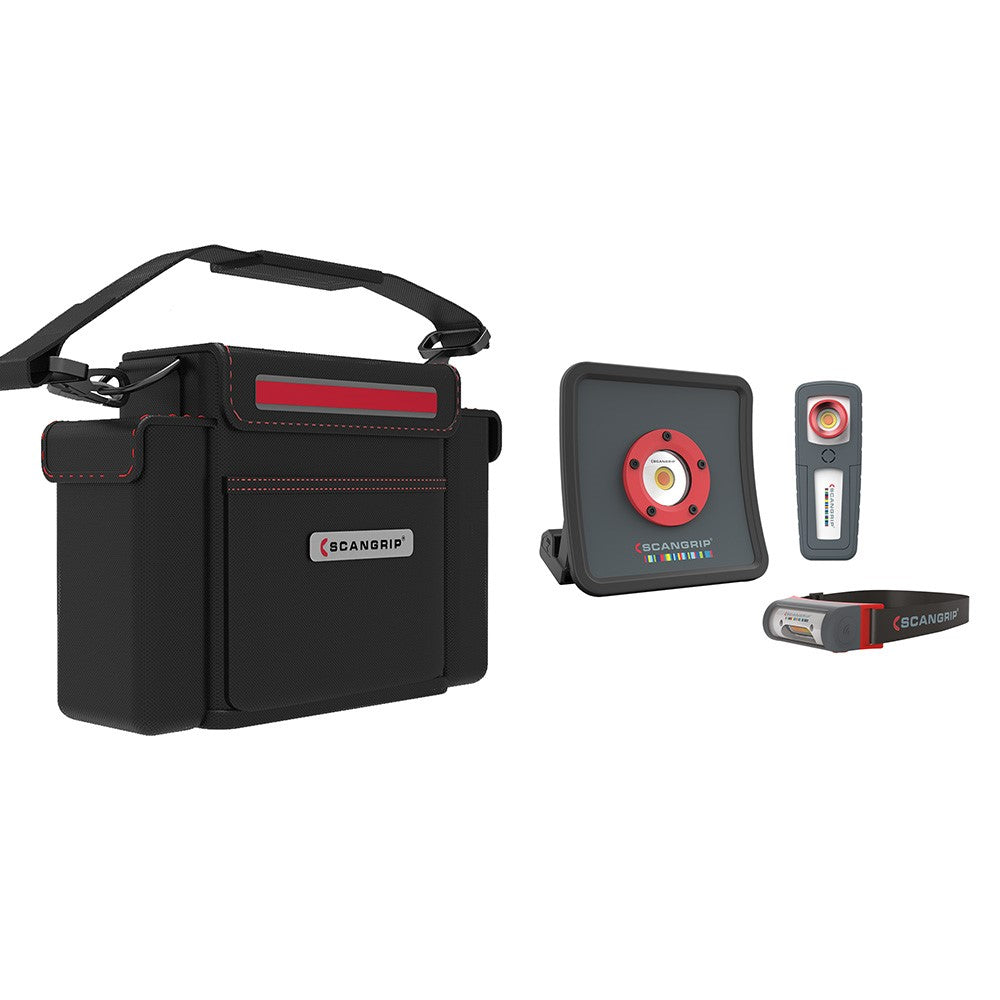 Scangrip Detailing Kit Essential – Proffslampor för bilvård i smidig väska