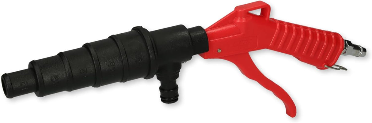 KS TOOLS Tryckluftsdriven sköljningspistol för kylsystem