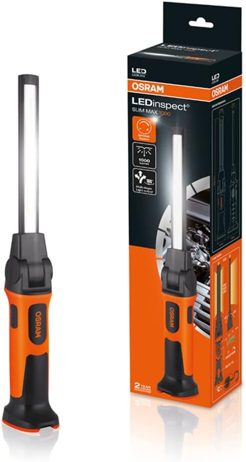 OSRAM LEDIL410 SLIM MAX 1000 – Ultrakompakt LED-arbetslampa med dimmer och magnetfäste
