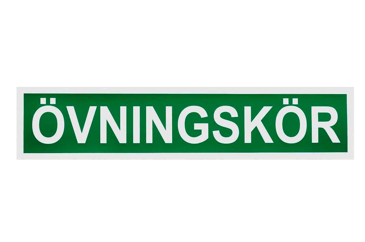 Övningskörskylt med magnet