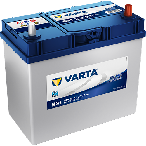 VARTA BLUE dynamic Fritidsbatteri 12V 45 ah 330 A