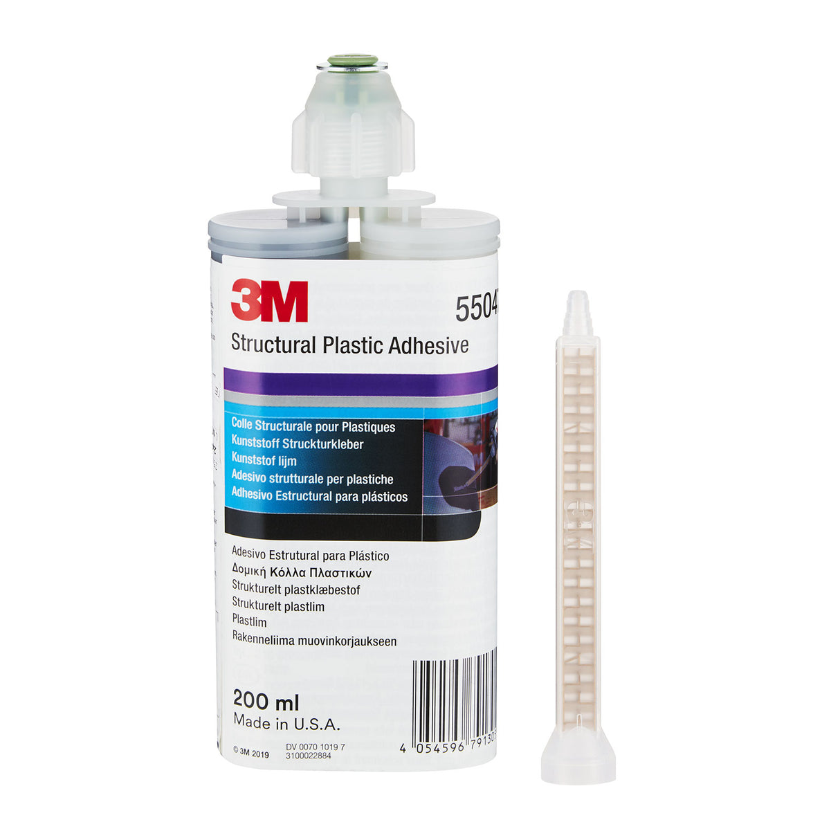 3M Automix Limmande Spackel 200 ml – Tvåkomponentslim för Plast, Glasfiber & Metall