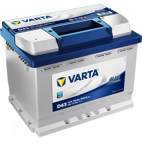 VARTA BLUE dynamic D43, Bilbatteri 12V 60 ah 540 A