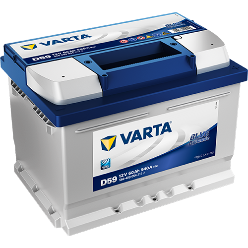 VARTA BLUE dynamic D59, Bilbatteri 12V 60 ah 540 A