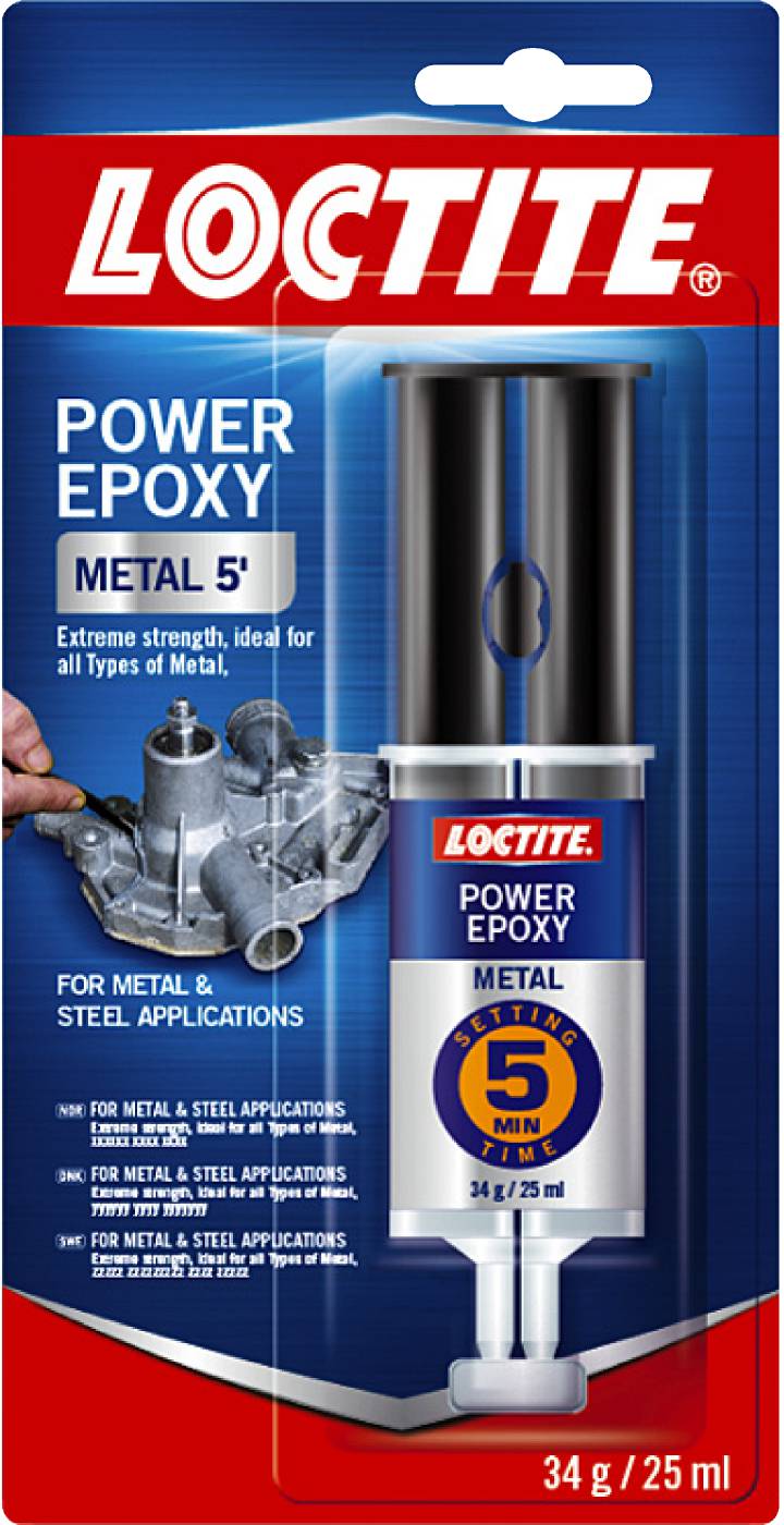 Loctite Power Epoxy Metal, Höghållfast 2-Komponentslim för Metall - 25 ml