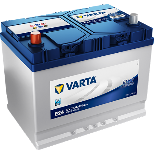 VARTA BLUE dynamic E24, Bilbatteri 12V 70 ah 630 A
