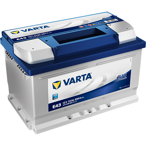 VARTA BLUE dynamic E43, Bilbatteri 12V 72 ah 680 A