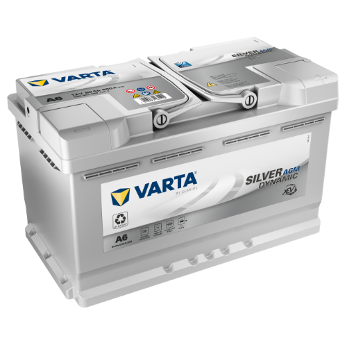 VARTA Bilbatteri SILVER Dynamic xEV AGM Start-Stop 12V 80 ah 800 A