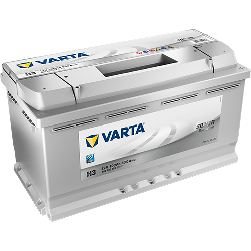 VARTA SILVER Dynamic H3, Bilbatteri 12V 100 ah 830 A