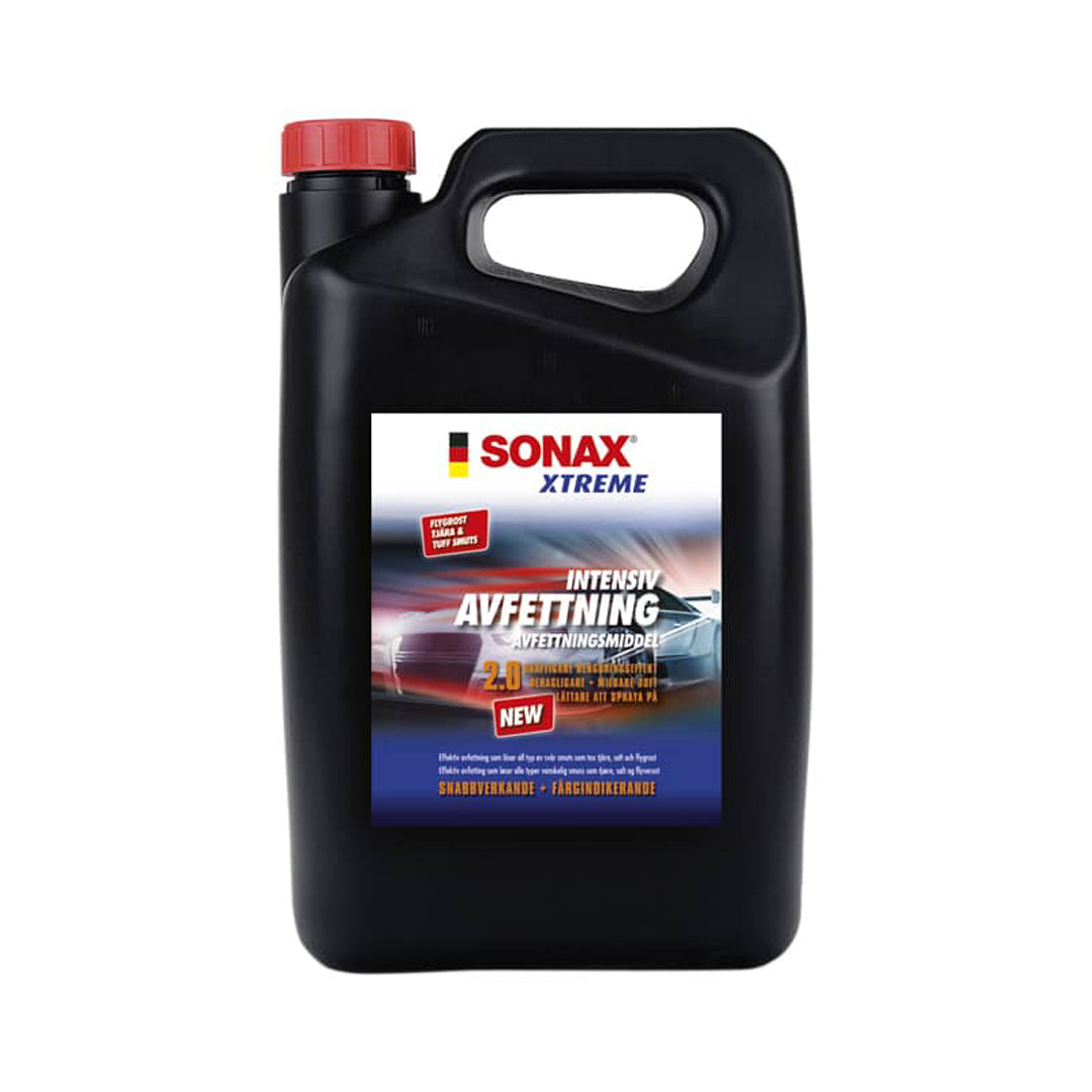 SONAX Xtreme Intensiv Avfettning 2.0, 5 L – 3-i-1 avfettning med färgindikator och gelkonsistens