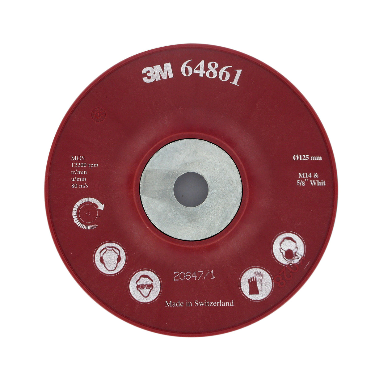 3M™ Räfflad Stödrondell 127 mm – För krävande slipning med optimal kylning