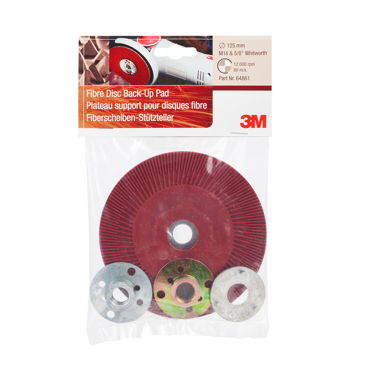 3M™ Räfflad Stödrondell 127 mm – För krävande slipning med optimal kylning