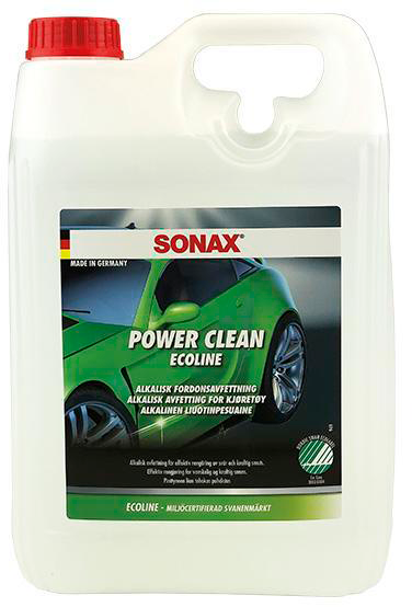 Sonax Power Clean ECOLINE 5 liter – Koncentrerad alkalisk avfettning för bil, båt och husvagn
