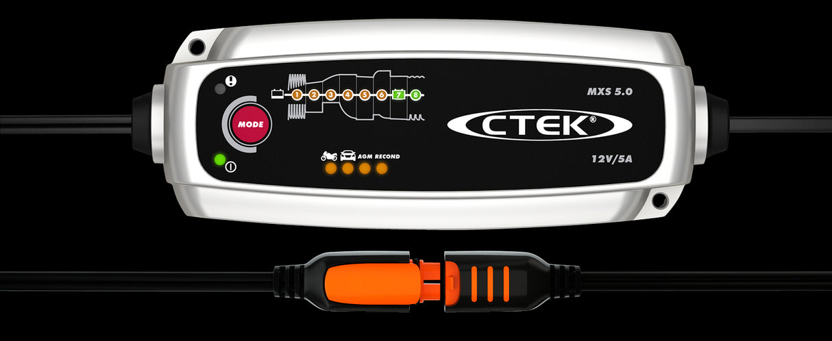 CTEK MXS 5.0 – Avancerad 12V Batteriladdare med RECOND- och AGM-läge, 5A