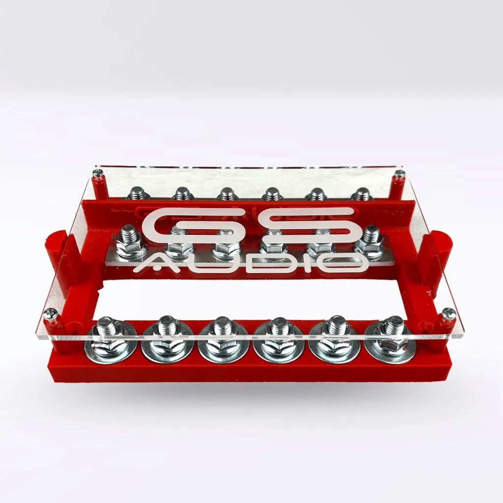 GS Audio | Car Audio 6+6 ANL Fuse Holder with Plexiglass Cover