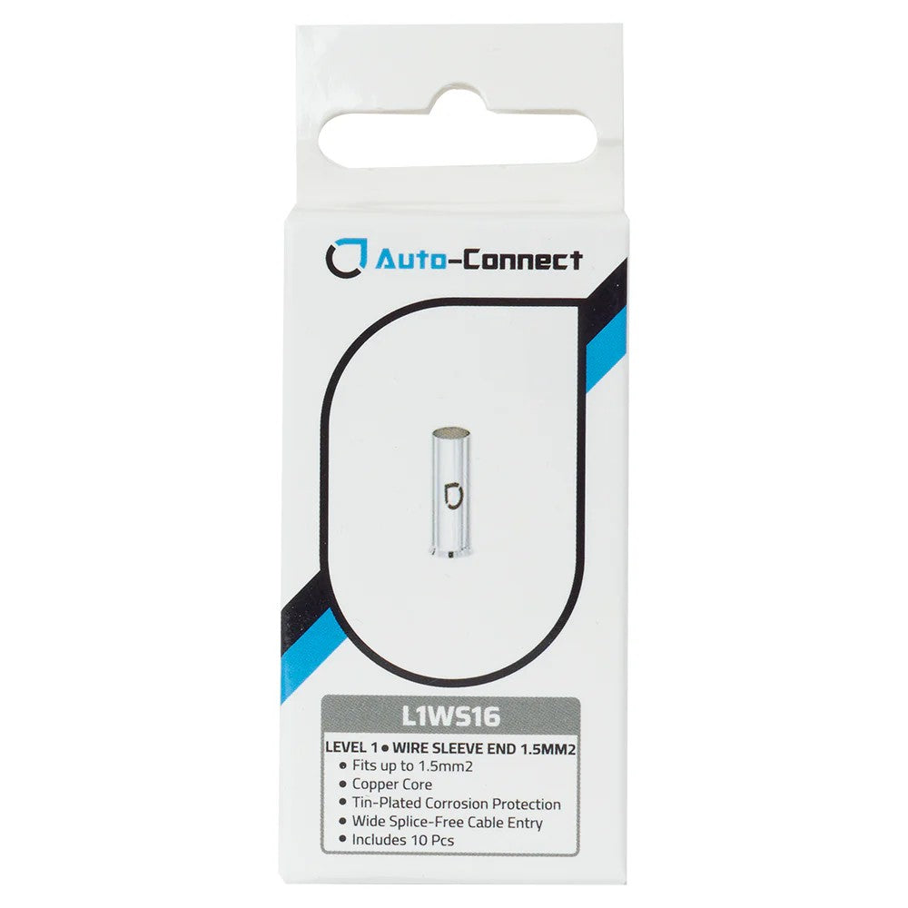 Auto-Connect L1WS16 10-pack kabelhylsor, 1.5mm²-kabel