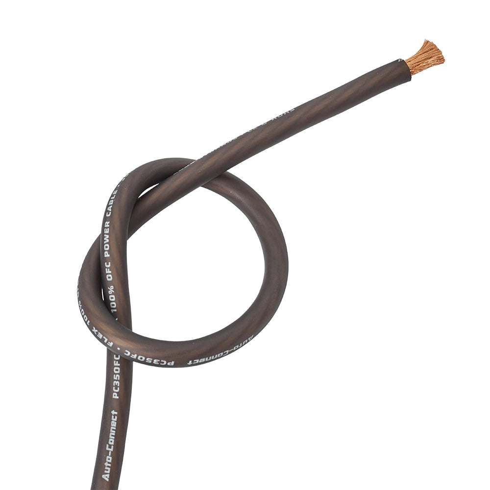 Auto-Connect svart strömkabel OFC 35.5mm², metervara