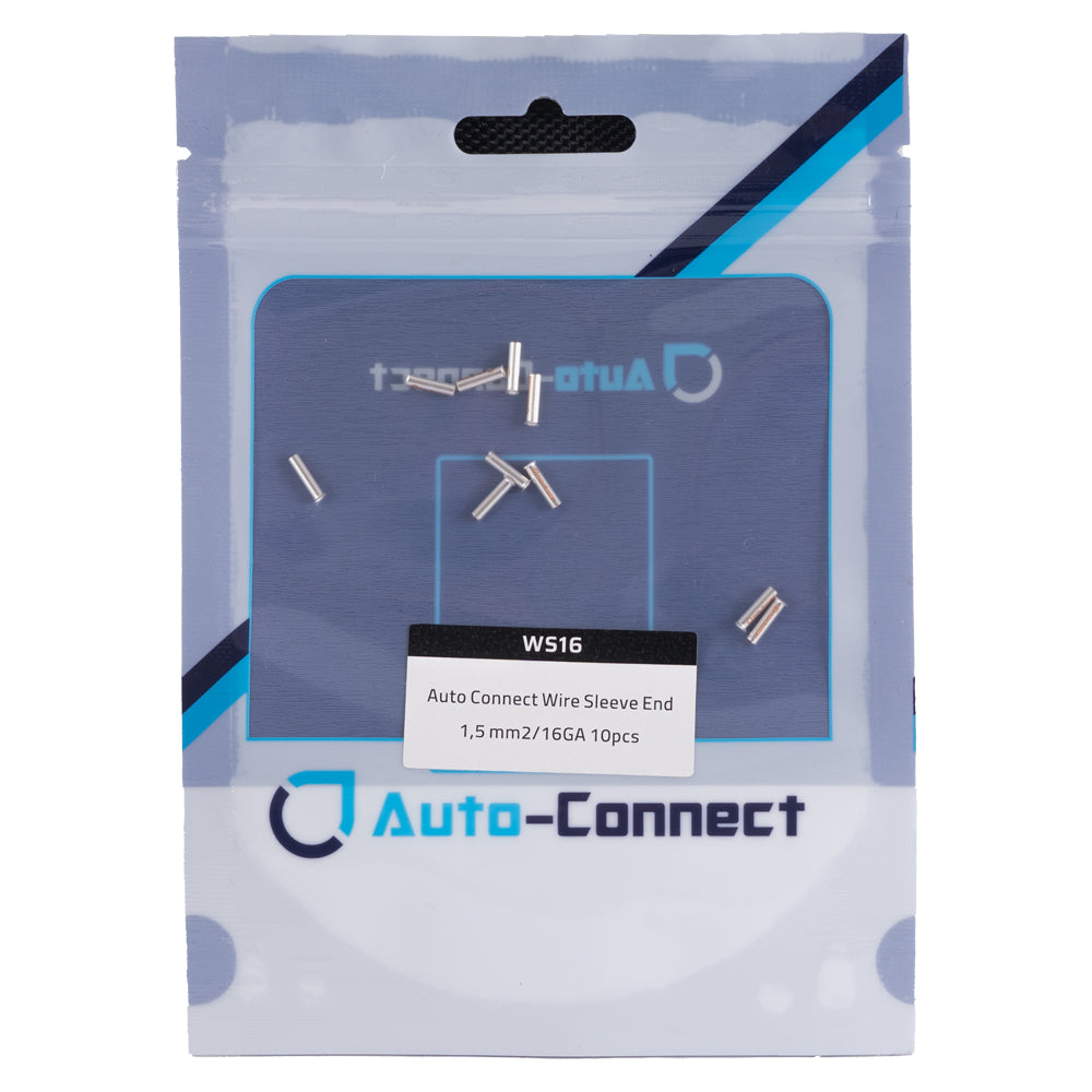 Auto-Connect 10-pack kabelhylsor, 1.5mm²-kabel