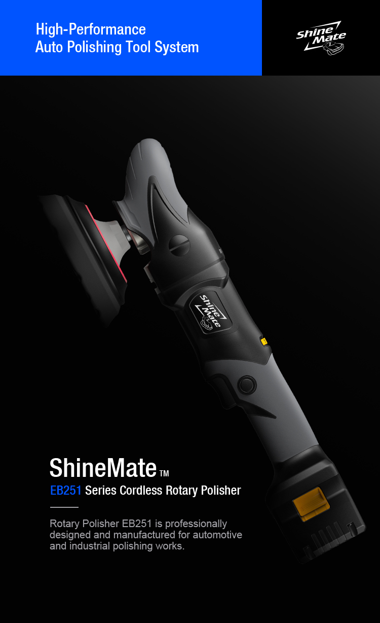 ShineMate Polérmaskin EB251-6. Roterande. Sladdlös