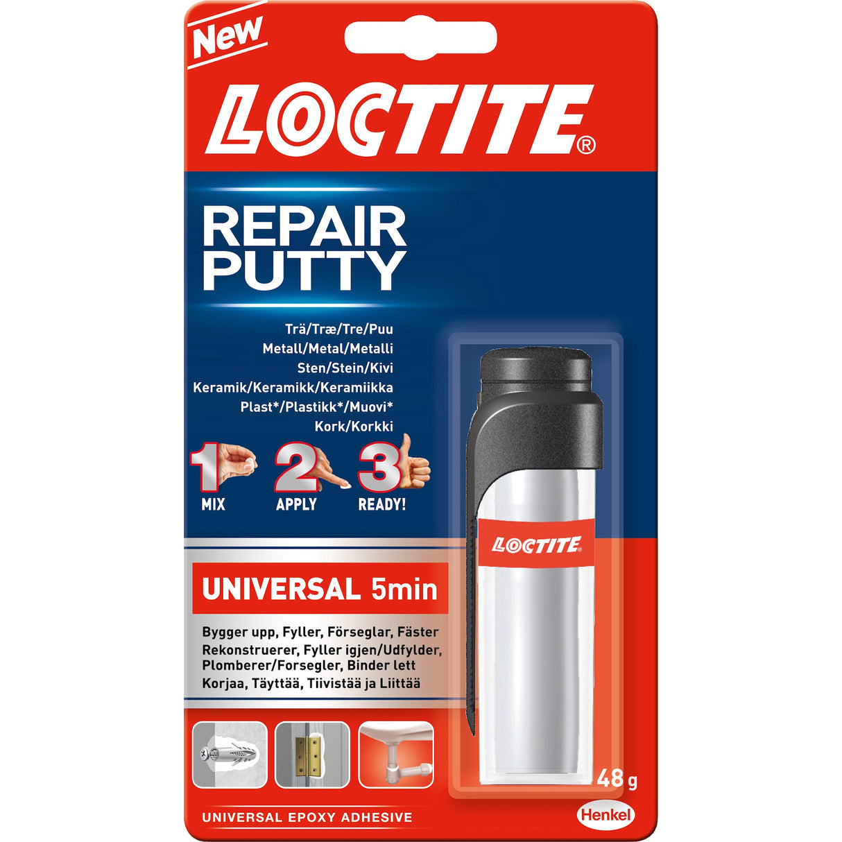 Loctite Repair Putty – Multifunktionellt Reparationskitt 48 g