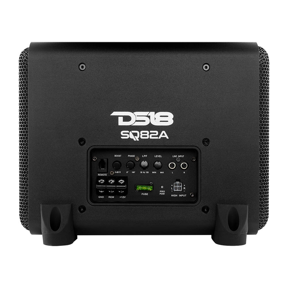 DS18 SQ82A, aktiv 8 tums bas och passiv radiator