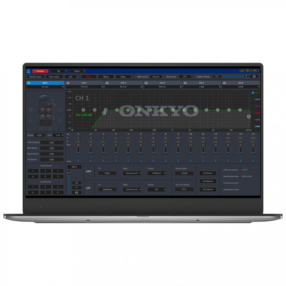 GAS MAX A2-100.2 och Onkyo R-MS10, 6-kanalig DSP, förstärkare och Bluetooth