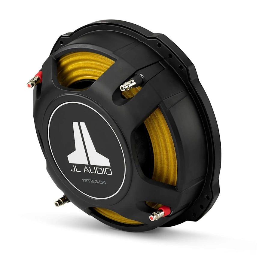 2-pack JL Audio 12TW3-D4, slimmat 12 tums baselement