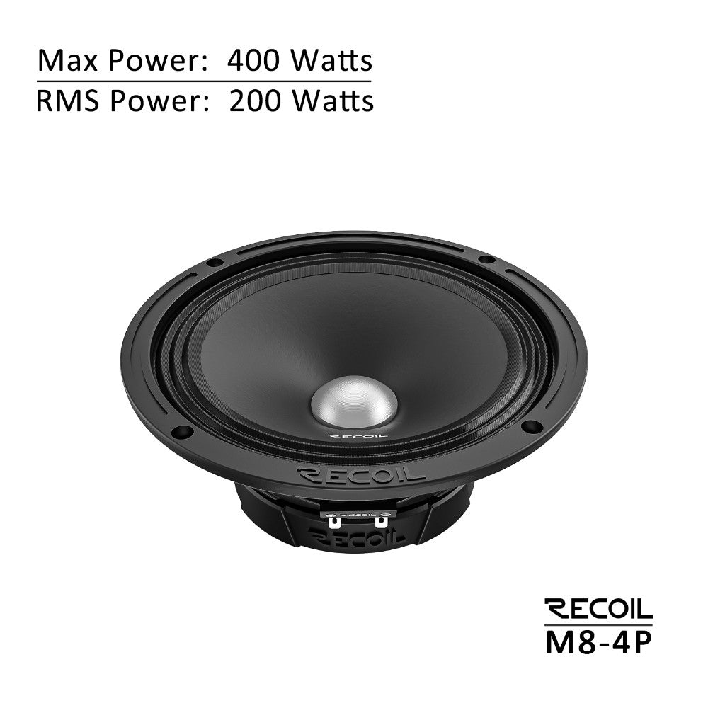Recoil MS8-4P, 8" SPL-mellanregister