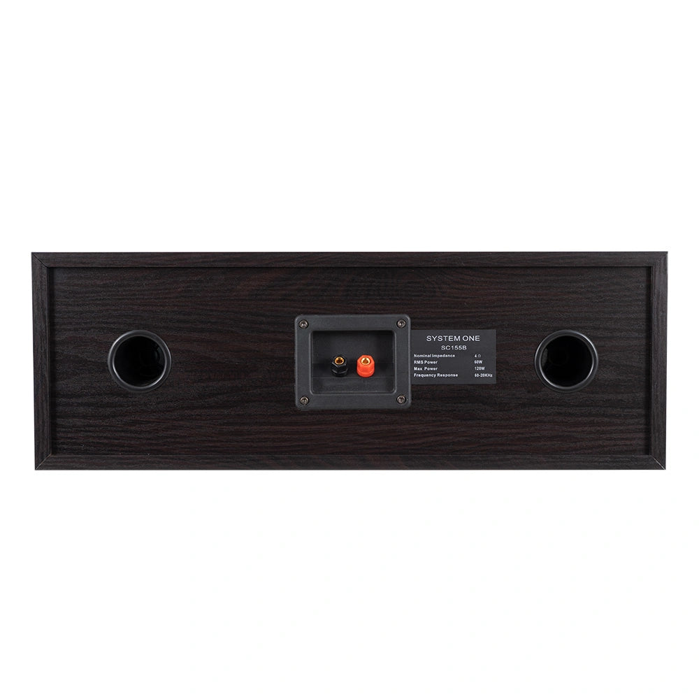 System One SC-155B centerhögtalare, svart
