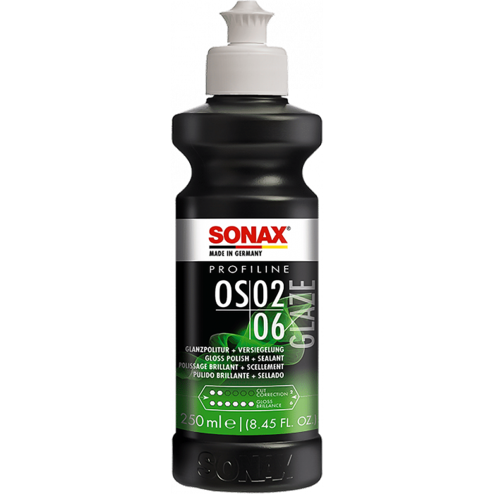 Sonax Profiline OS 02-06 – Högglanspolish med integrerat lackskydd, 250 ml