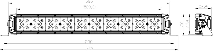 Nizled LED ljusramp 200w Combo Osram