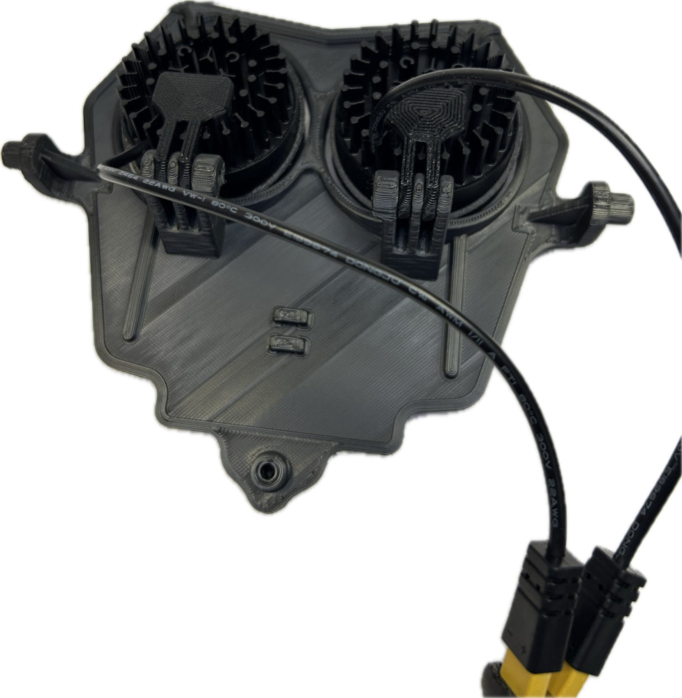 Dubbelljus kallvit 80w Fantic 4-takt 2024-, grå dekal, 2xE406k NIZLED