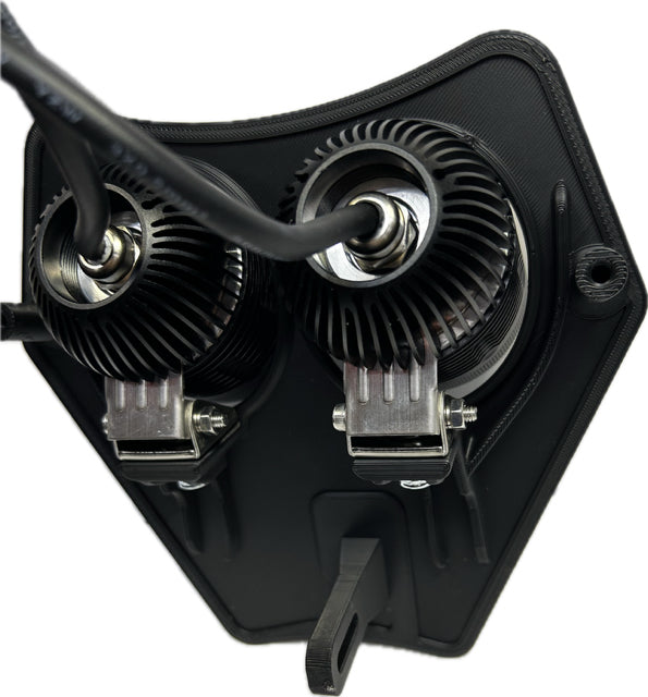 Lampfäste kallvit KTM 2024-, med 2st NIZLED 72watt R40DRL