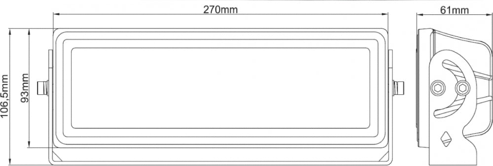 Nizled 70grader bredd LED Light 70W
