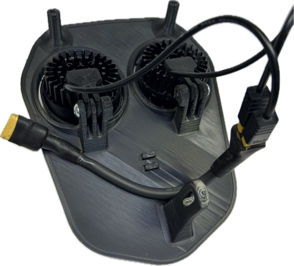 Dubbelljus varmvit 80w Triumph 2024-, vit dekal, 2xE405k NIZLED